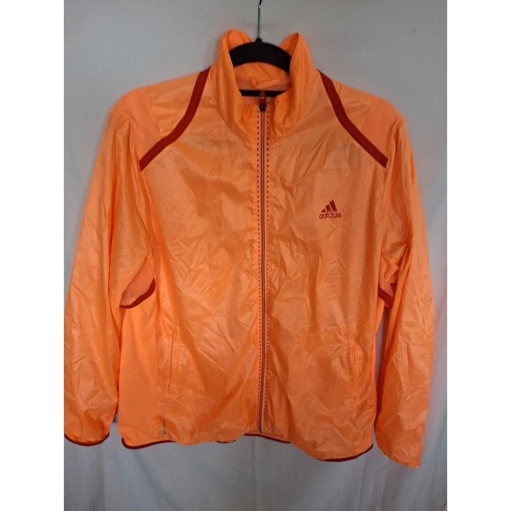 ADIDAS ADIZERO Climacool Formation Orange Unisex Windebreaker Jacket Size XL